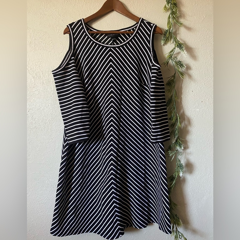 Lane Bryant Chevron Striped Dress